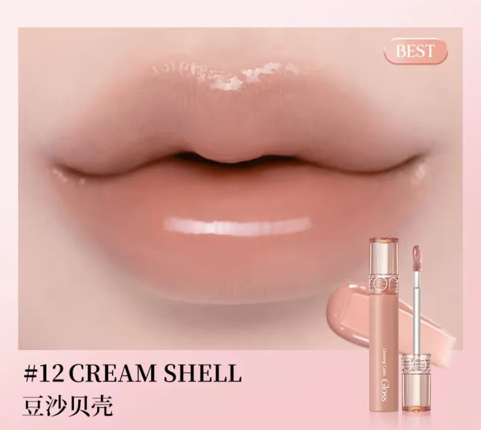 Hydrating Korean Lip Gloss with soft Shine for Mirror-Like Finish