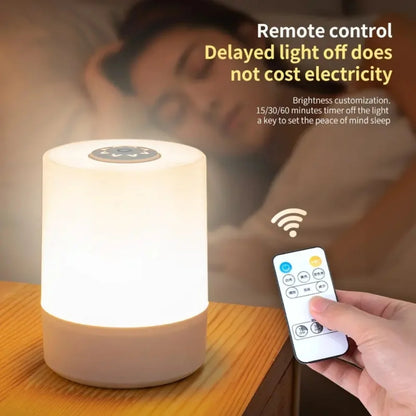 LED Night Light Bedside Lamp Wireless USB Rechargeable With Remote
