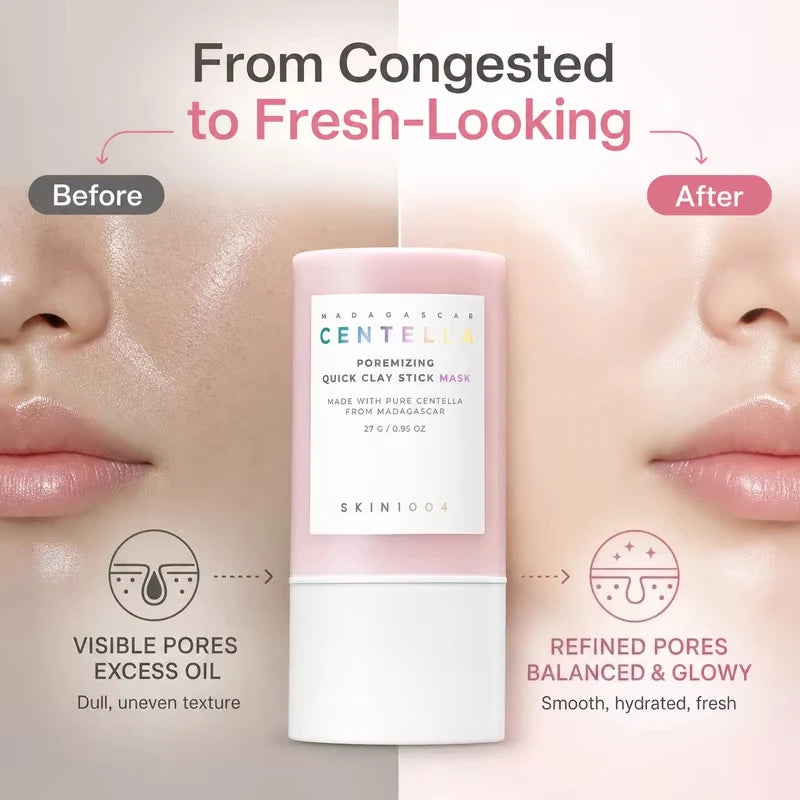 Centella clay stick face mask for a pore-focused routine