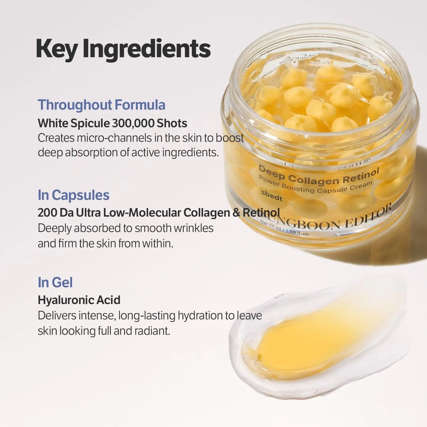 Korean Skincare Kit Featuring Deep Collagen Silk Peptide Ampoule And Power Boosting Cream In Serum For Brightening
