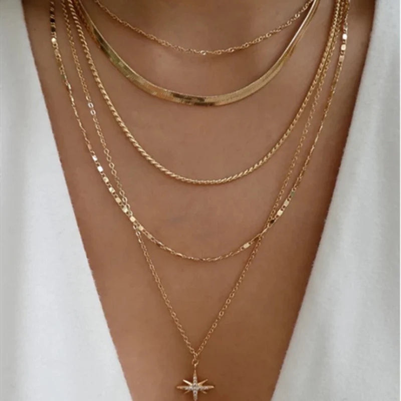 Layered Heart Pendant Necklace with Crystal Bead Detailing for Everyday Sparkle and Delicate Shine
