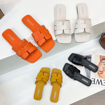 Flat Sandals for Women with Lightweight Water Friendly Open Toe