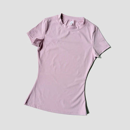 WAREBALL Sports Tops Quick-Drying Ladies Tank Top Fitness Running Yoga Short Sleeve Elastic Breathable ATHLETIC REVOLUTION