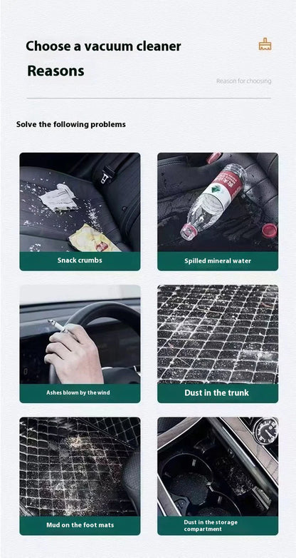 New Portable Wireless Car Vacuum Cleaner Wireless Vacuum Cleaner Dual Use for Home and Car 30W High Power Powerful Vacuum Cleane