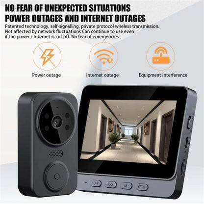 Wireless video doorbell camera with two-way audio