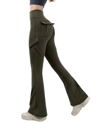 Wide Leg Yoga Leggings with Pockets for Comfortable Active Wear