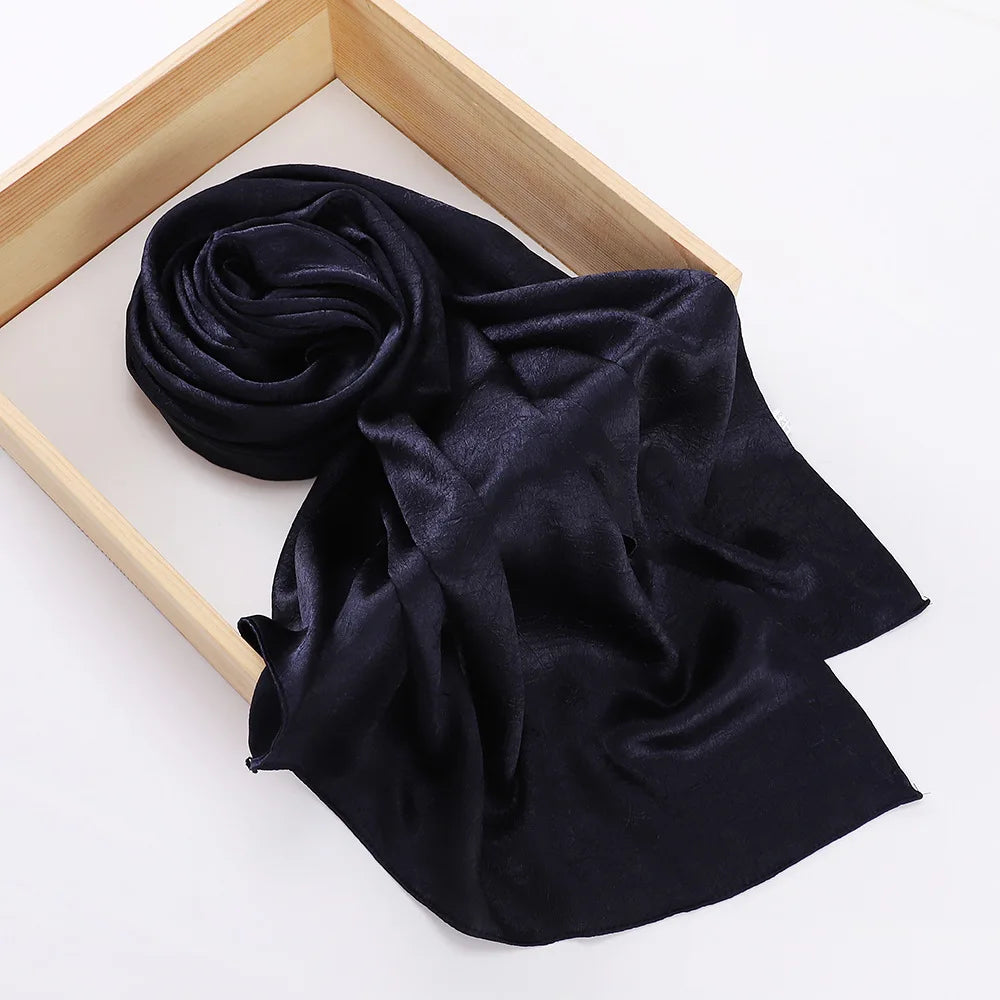 Women's Chiffon Hijab Silk Scarf Loose Fit Headwrap Shawl Bandana Turban