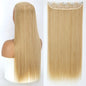 Heat-Resistant Clip-In Hair Extensions Five Clips for Dark Hair