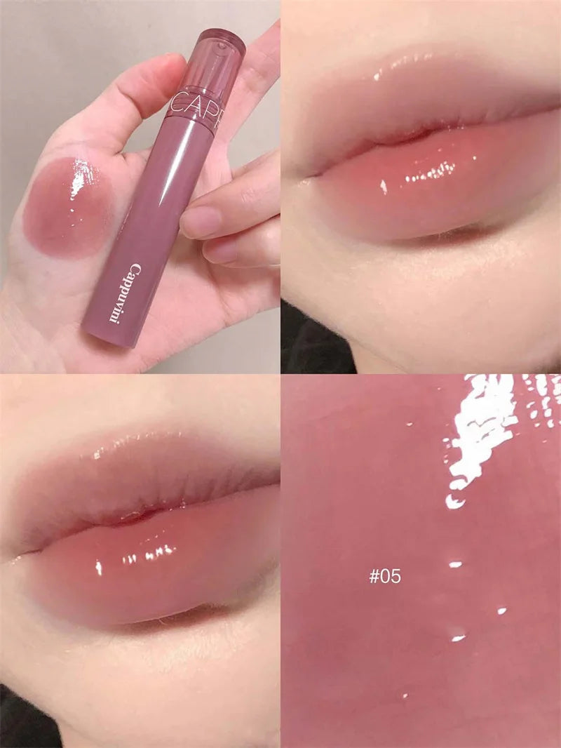 Hydrating Lip Gloss with Glassy Shine for Everyday Wear Rich Color