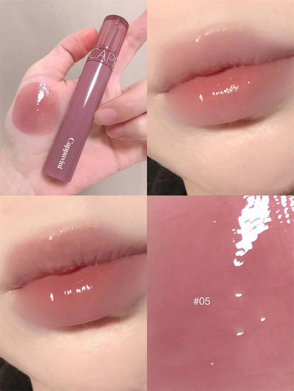 Hydrating Lip Gloss with Glassy Shine for Everyday Wear Rich Color