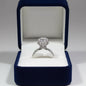 Lab-Grown Engagement Ring with Zircon Center Stone 8x8 mm