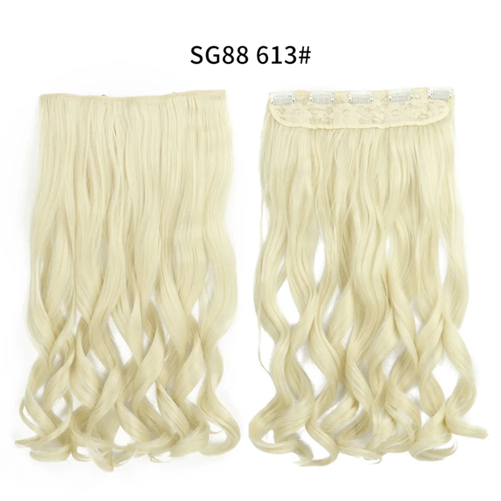 Long Clip In Hair Extensions for Length and Volume 22 Inch
