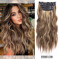 Synthetic Clip In Hair Extensions 11Color Synthetic Clip In Hair Extensions Long Wavy 4Pcs/Set Piece 11 Clip-In Hairpieces