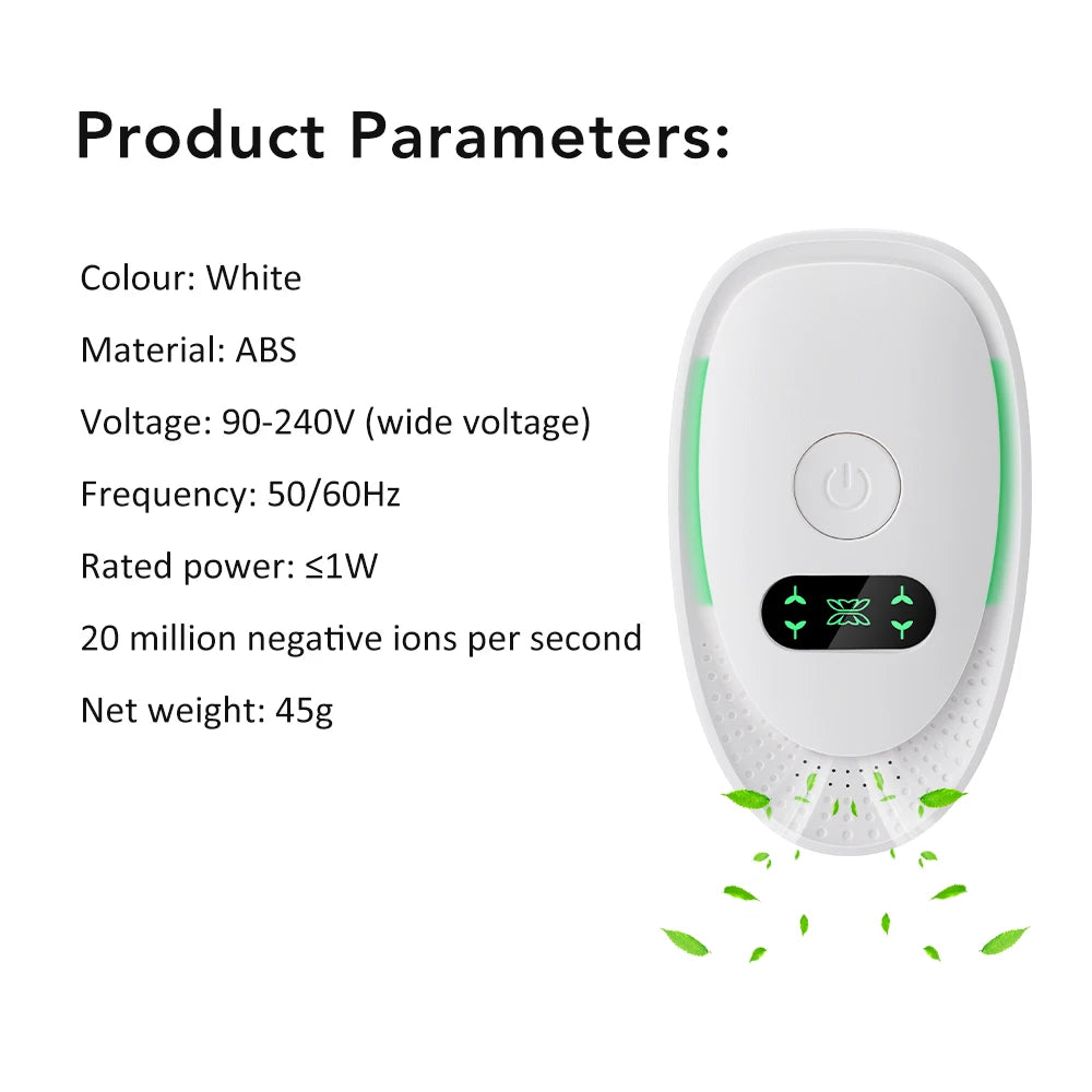 Air Purifier with Odor Removing Ion Generator