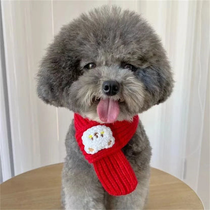 Soft Pet Scarf for Small Medium Dogs Cats Lightweight Slip On