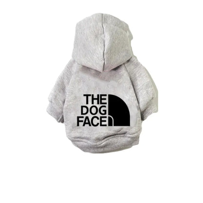 Designer Dog Clothes Hoodies The Dog Face Wind Coat Warm for Small Large Dogs Jacket Sweatshirt French Bulldog Jacket Clothing