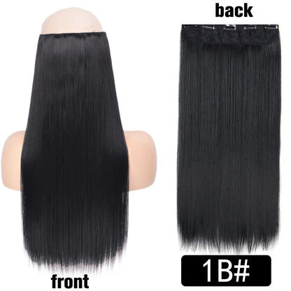 Long Clip In Hair Extensions for Length and Volume 22 Inch