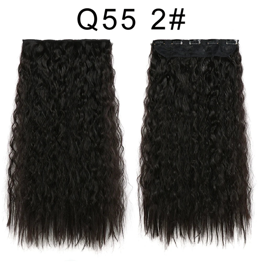 Long Clip In Hair Extensions for Length and Volume 22 Inch