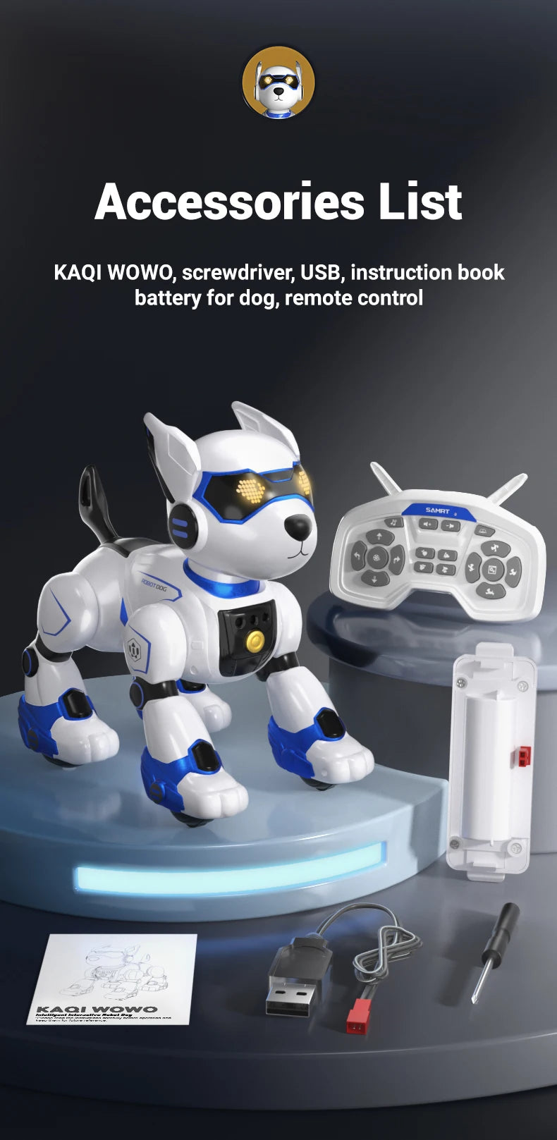 R27 Intelligent Robot Dog - Voice Control Electronic Pet Programming Toy