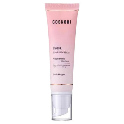Tone up cream niacinamide brightening makeup base daily moisturizer with pump dispenser