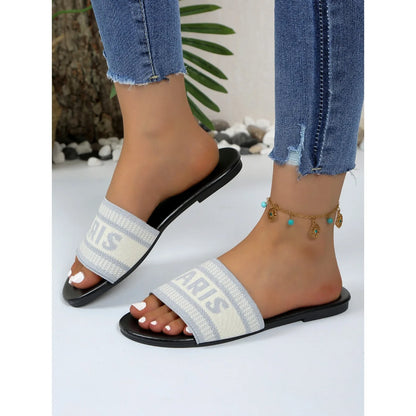 Soft Sandals with Breathable Upper and Rubber Sole for All Day Comfort