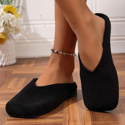 Women's square-toe slip-on flats for everyday styling