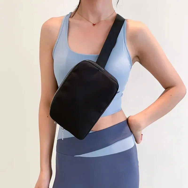 Water-Resistant Belt Bag with Adjustable Strap for Travel and Workouts