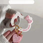 Carabiner Bag Charm with Anime Style Moving Mechanism