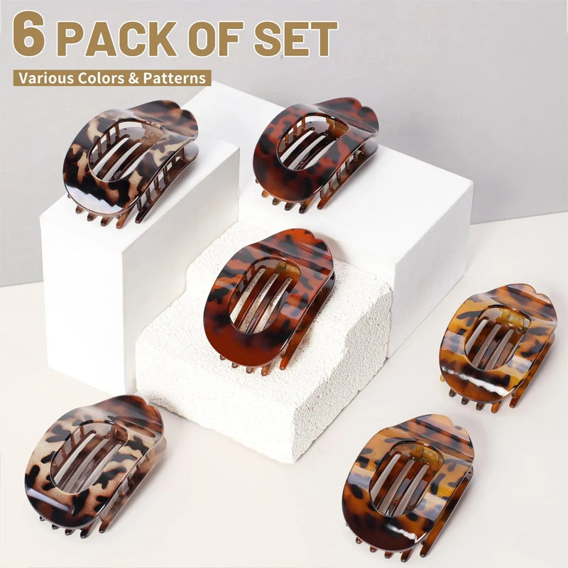 Leopard Claw Clip with Spoon Shape for Secure Hold and Smooth Glide