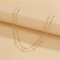 Minimalist Necklace Y Shaped Collarbone Double Layer for Daily Wear