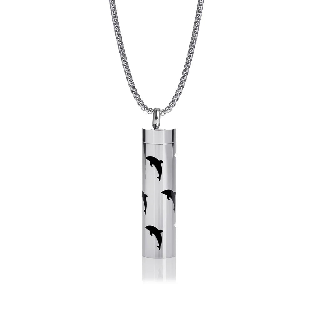 Women’s Aromatherapy Diffuser Necklace 316L Stainless Steel Locket