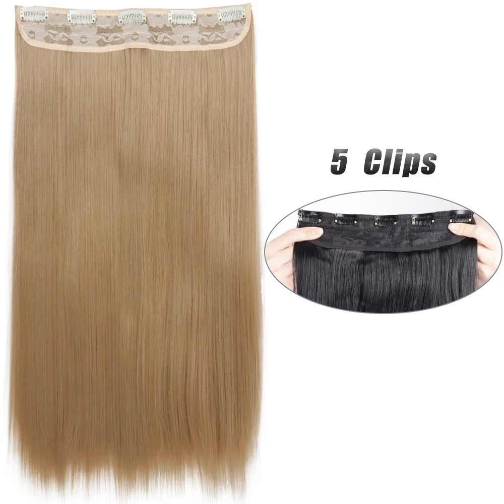 Wavy Clip In Hair Extensions Five Clip Set for Fuller Waves