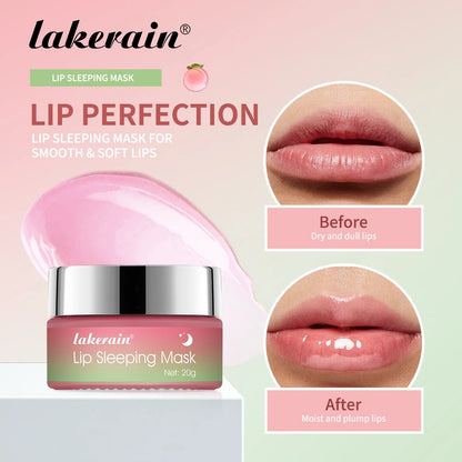 Lip Sleeping Mask Peach Moisturizing And Collagen Enhancing Restores Hydrates And Volumizes Dry And Chapped Lips Care Products