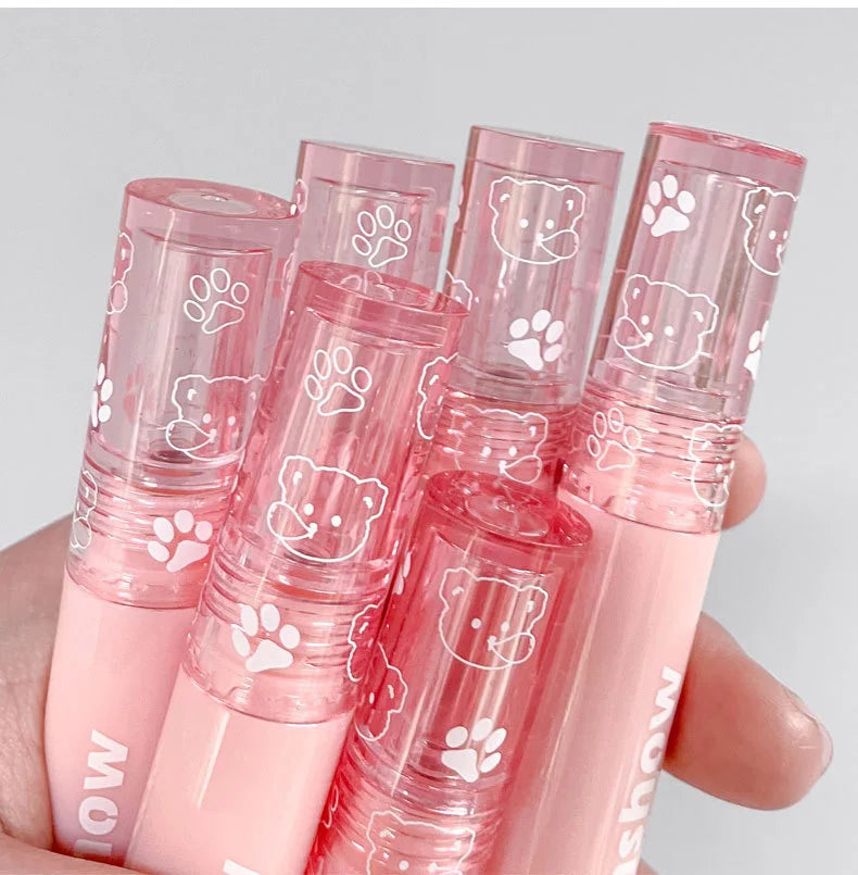 Hydrating Lip Gloss Long Lasting Translucent Red Brown Tint