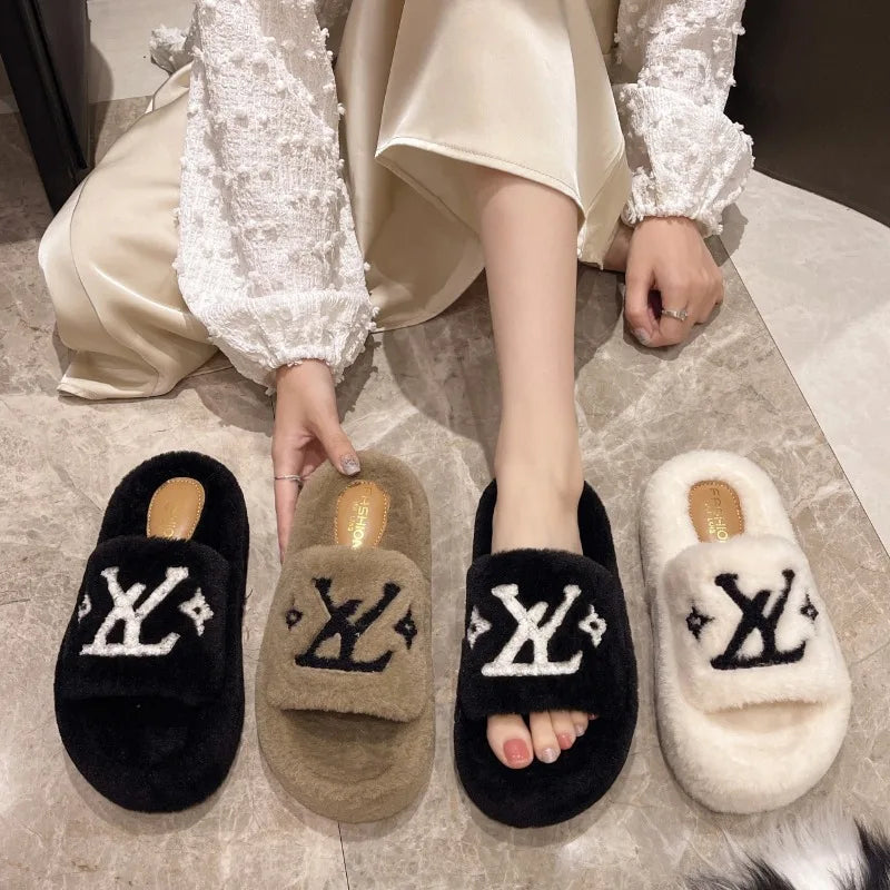 Soft Slippers Indoor with Plush Lining for Ultra Warmth and Durable Rubber Traction
