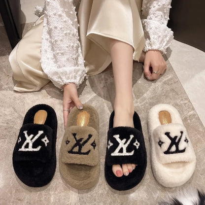 Soft Slippers Indoor with Plush Lining for Ultra Warmth and Durable Rubber Traction