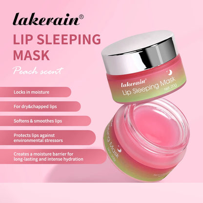 Lip Sleeping Mask Peach Moisturizing And Collagen Enhancing Restores Hydrates And Volumizes Dry And Chapped Lips Care Products
