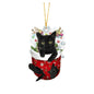 Cartoon Cat Christmas Decoration - Cute Hanging Xmas Tree Pendant for Home Party Car Decor