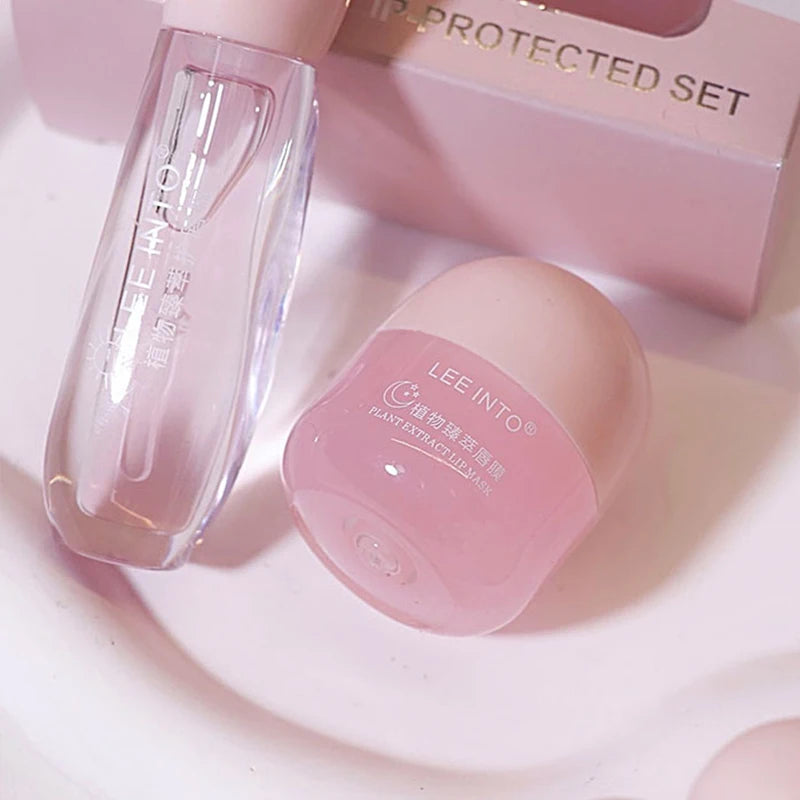 Hydrating Lip Balm Duo with Plant Extracts for Delicate Lips All Day