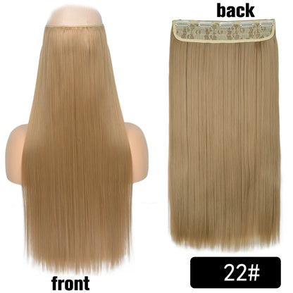 Long Clip In Hair Extensions for Length and Volume 22 Inch