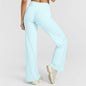 Yoga Pants Mid Rise Straight Leg Fit Second Skin Feel
