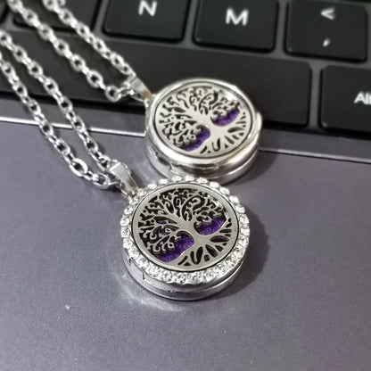 Women’s Aromatherapy Diffuser Necklace Locket Pendant For Essential Oils