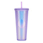 2026 Luxury Diamond Cold Cup Tumbler with Straw | Double Wall Iced Coffee Cup | Starbucks-Style Reusable Cup