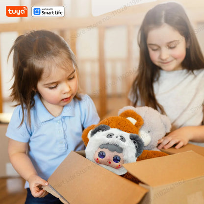 2026 Smart AI Plush Robot with LED Eyes & Voice Control – Interactive USB Rechargeable Companion for All Ages