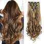Lush Clip In Extensions 7 Piece Full Head 22 Inch Curly Wavy Hair