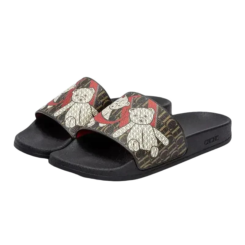 Soft Women Beach Slippers With Letter Print Design For All Day Wear And Resort Style