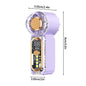 Portable Handheld Plastic Mini Fan With Led Display On The Go