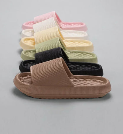Unisex Thick Platform Cloud Slippers Soft Sole Pillow Slides Summer Beach Flip Flops Non Slip Bathroom Home CLOUD LUXURY