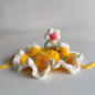 Soft Hat Hand-Crocheted with Elastic Fit for Cats Photo Prop