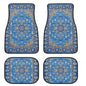 4Pcs Bohemian Car Floor Mats Rubber Back Heavy Duty Persian Carpet Dirty Resistant Car Decoration Car Floor Protector Rugs